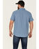 Image #4 - North River Men's Seersucker Short Sleeve Button Down Western Shirt , Blue, hi-res