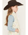 Image #2 - Ariat Girls' Bella Floral Print Reversible Vest, Multi, hi-res