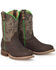 Image #1 - Tin Haul Boys' Lace It Up Western Boots - Broad Square Toe, Brown, hi-res