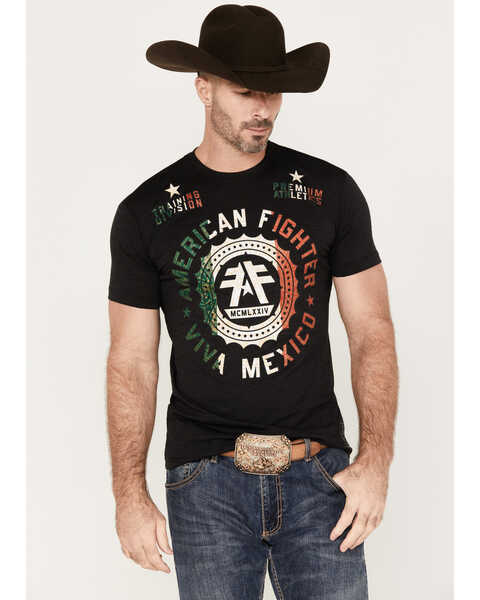 Image #1 - Howitzer Men's Viva Mexico Graphic Short Sleeve T-Shirt, Grey, hi-res