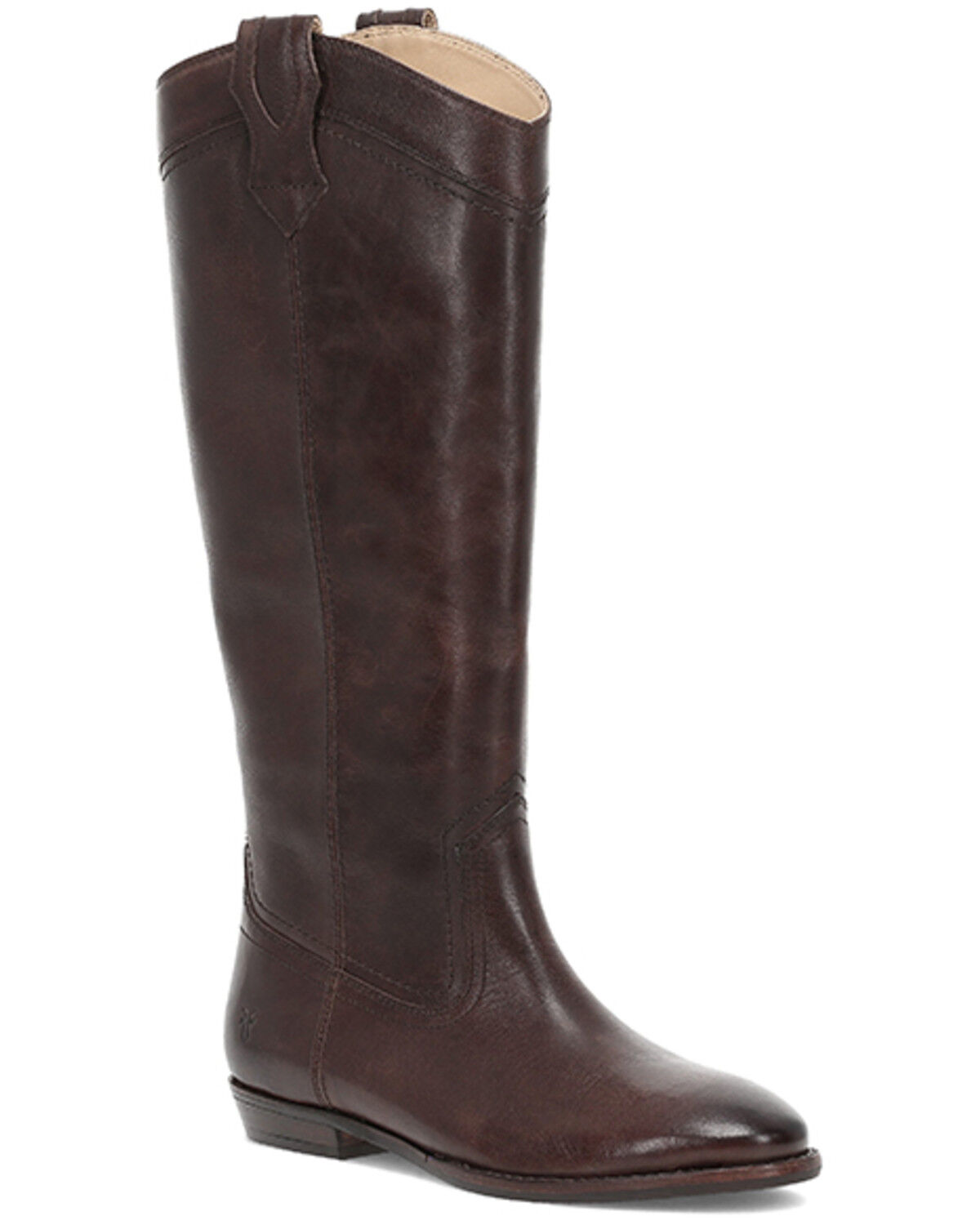 Image #1 - Frye Women's Blair Tall Western Boots - Round Toe, Chocolate, hi-res