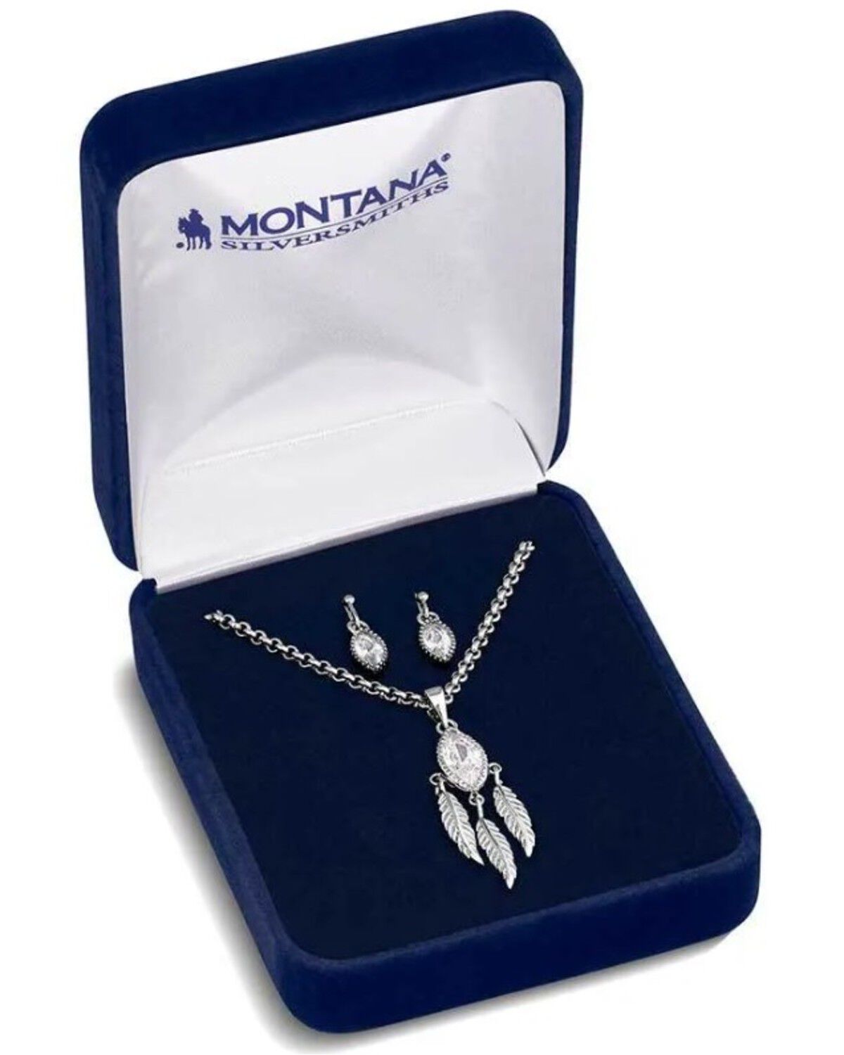 Image #3 - Montana Silversmiths Women's Catching Light Jewelry Set - 2 Piece, Silver, hi-res