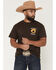 Image #2 - Riot Society Men's Rodeo Legend Short Sleeve Graphic T-Shirt, Brown, hi-res