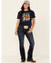 Grace & Truth Women's Joy Graphic Short Sleeve Tee , Navy, hi-res