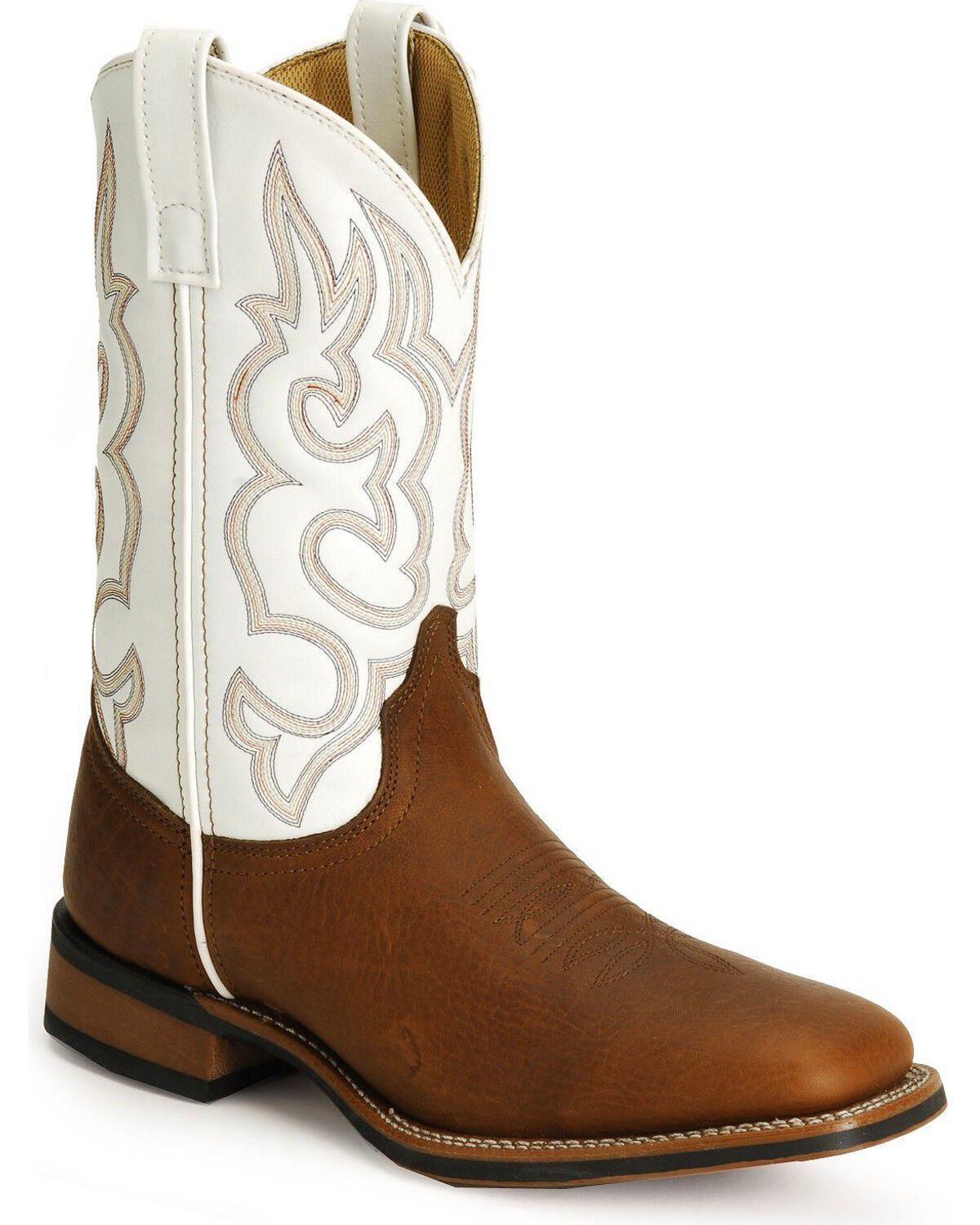 Laredo Men's Rancher Western Boots - Square Toe, Redwood, hi-res
