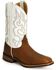 Laredo Men's Rancher Western Boots - Square Toe, Redwood, hi-res