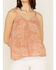 Image #3 - Panhandle Women's Boot Stitch Print Cami, Rose, hi-res