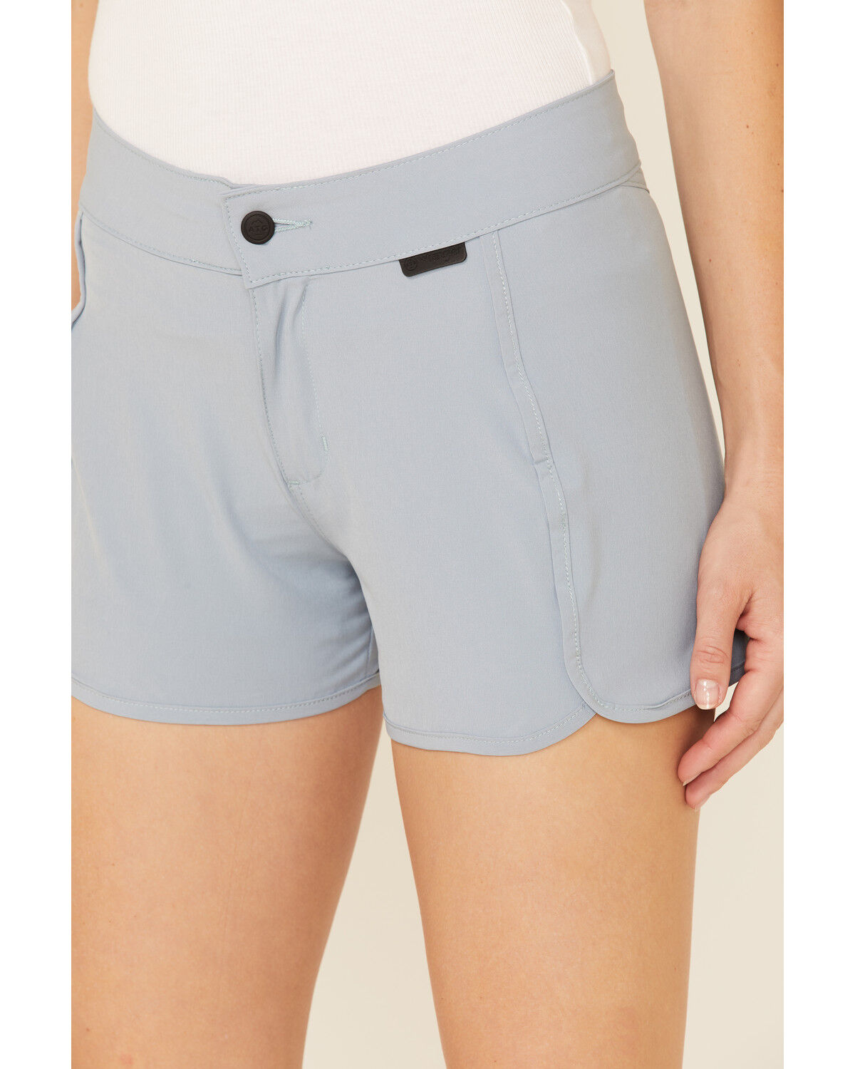 Image #4 - Wrangler Women's Trail Run Shorts, Light Blue, hi-res