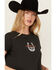 Image #2 - Levi's Women's Logo Horseshoe Short Sleeve Graphic Tee, Black, hi-res
