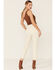 Image #3 - Daze Women's Shy Girl High Rise Ivory Crop Flare Jeans, Natural, hi-res