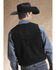 Image #2 - Roper Suede Vest - Big & Tall, Black, hi-res