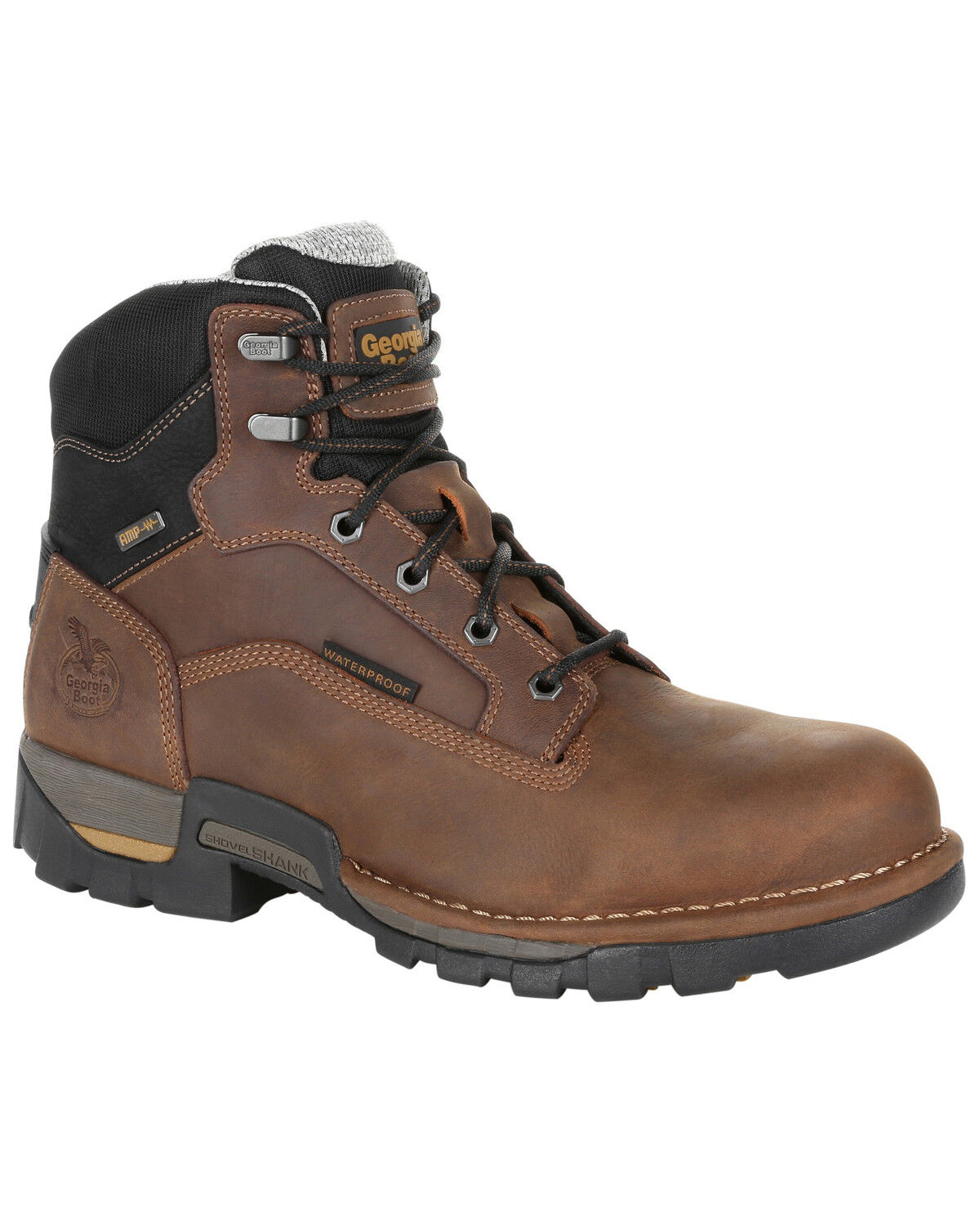 Image #1 - Georgia Boot Men's Eagle One Waterproof Work Boots - Soft Toe, Brown, hi-res