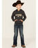 Image #1 - Wrangler Boys' Medium Wash Dellwood Relaxed Bootcut Stretch Jeans - Big, Medium Wash, hi-res
