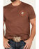 Image #4 - RANK 45&reg; Men's Jarred Southwestern Logo Short Sleeve Graphic T-Shirt, Coffee, hi-res
