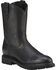 Ariat Men's Sierra Western Work Boots - Soft Toe, Black, hi-res