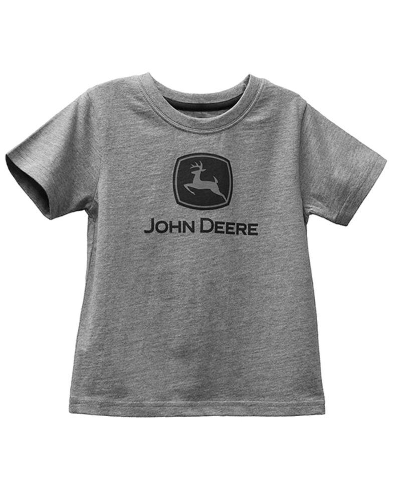 John Deere Boys' Trademark Logo Graphic T-Shirt - Infant & Toddler , Grey, hi-res