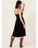Image #4 - Angie Women's Cinch Waist Tiered Cami Midi Dress, Black, hi-res
