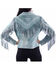 Image #2 - Scully Women's Embroidered Fringe Suede Jacket, Blue, hi-res