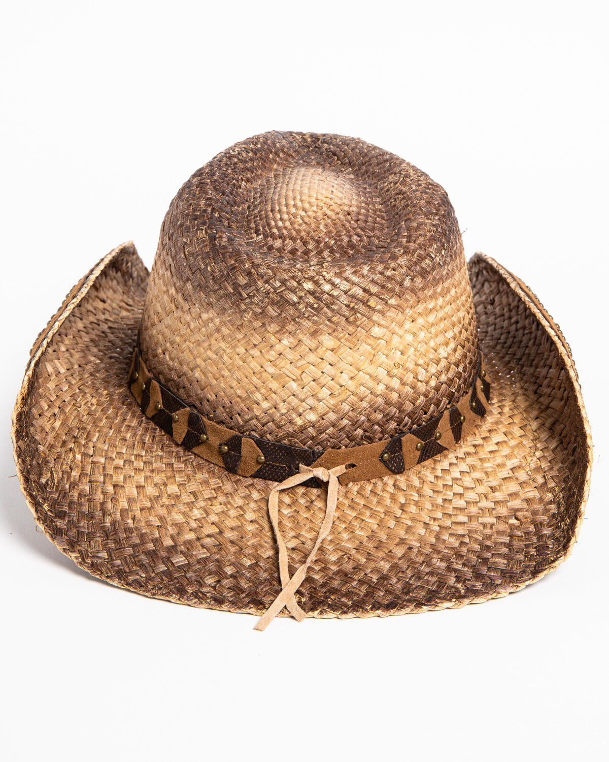 Image #4 - Shyanne Women's Rustic Straw Cowboy Hat, Brown, hi-res