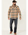 Pendleton Men's Plaid Weston Button Down Western Shirt Jacket , Brown, hi-res