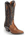 Dan Post Women's Cognac Water Snake Triad Cowgirl Boots - Snip Toe, , hi-res