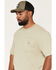 Image #2 - Carhartt Men's Iconic Short Sleeve Pocket Work Shirt, Olive, hi-res
