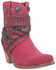 Image #1 - Dingo Women's Suede Bandida Western Booties - Round Toe, Bright Purple, hi-res