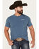 Image #1 - Hooey Men's Zenith Logo Short Sleeve Graphic T-Shirt, Navy, hi-res