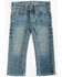 Image #1 - Cody James Toddler Boys' Clovehitch Light Wash Stretch Slim Straight Jeans, Light Wash, hi-res