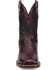 Image #4 - Dan Post Men's Alamosa Exotic Ostrich Western Boots - Broad Square Toe, Black, hi-res