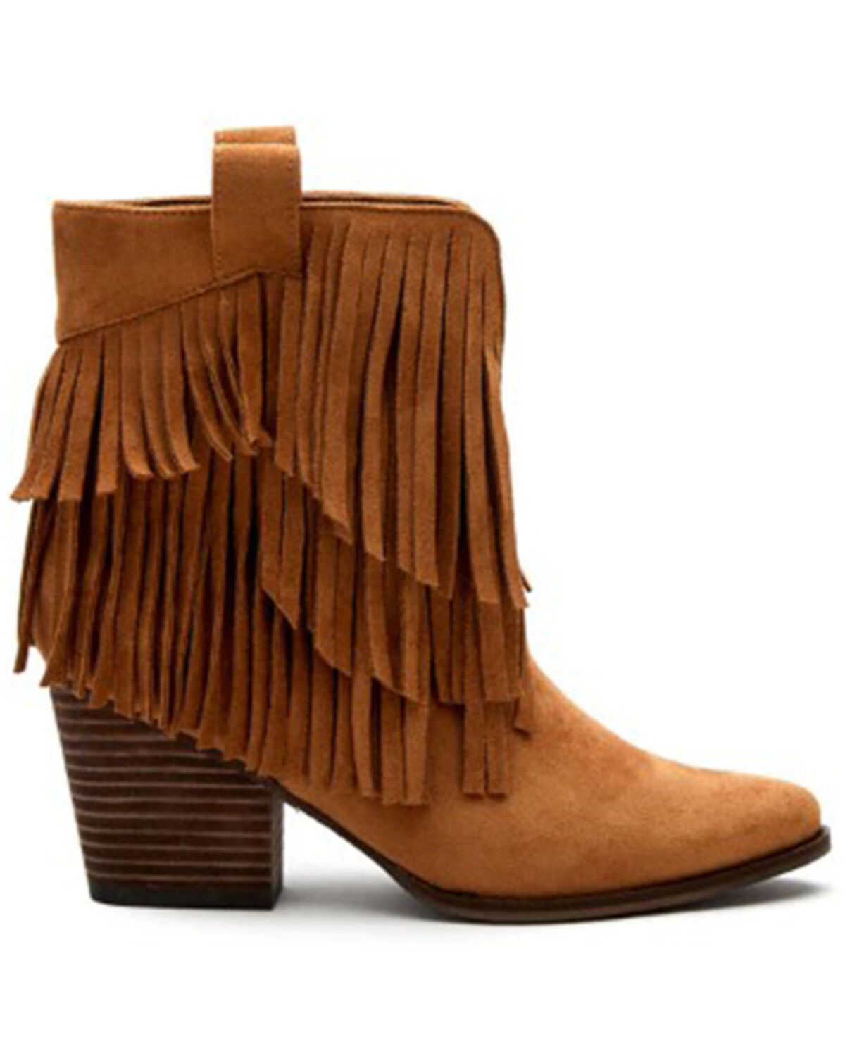 Image #2 - Matisse Women's Logan Saddle Western Boots - Round Toe, Cognac, hi-res