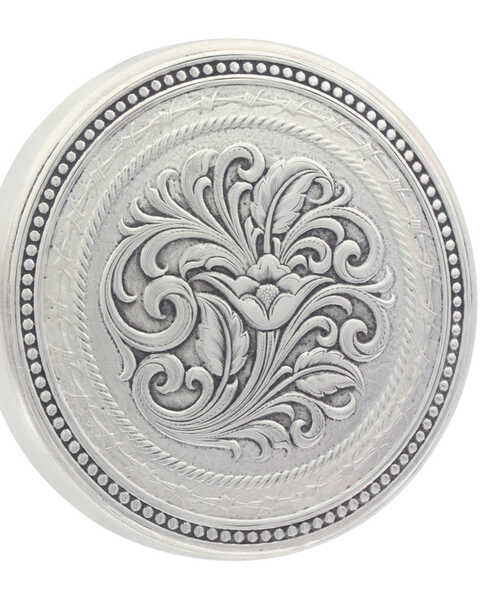 Montana Silversmiths New Traditions Stars and Barbed Wire Snuff Lid, Silver, hi-res