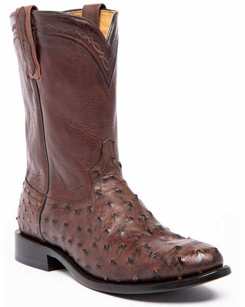 Image #2 - Cody James Men's Sienna Full Quill Ostrich Western Boots - Round Toe, , hi-res
