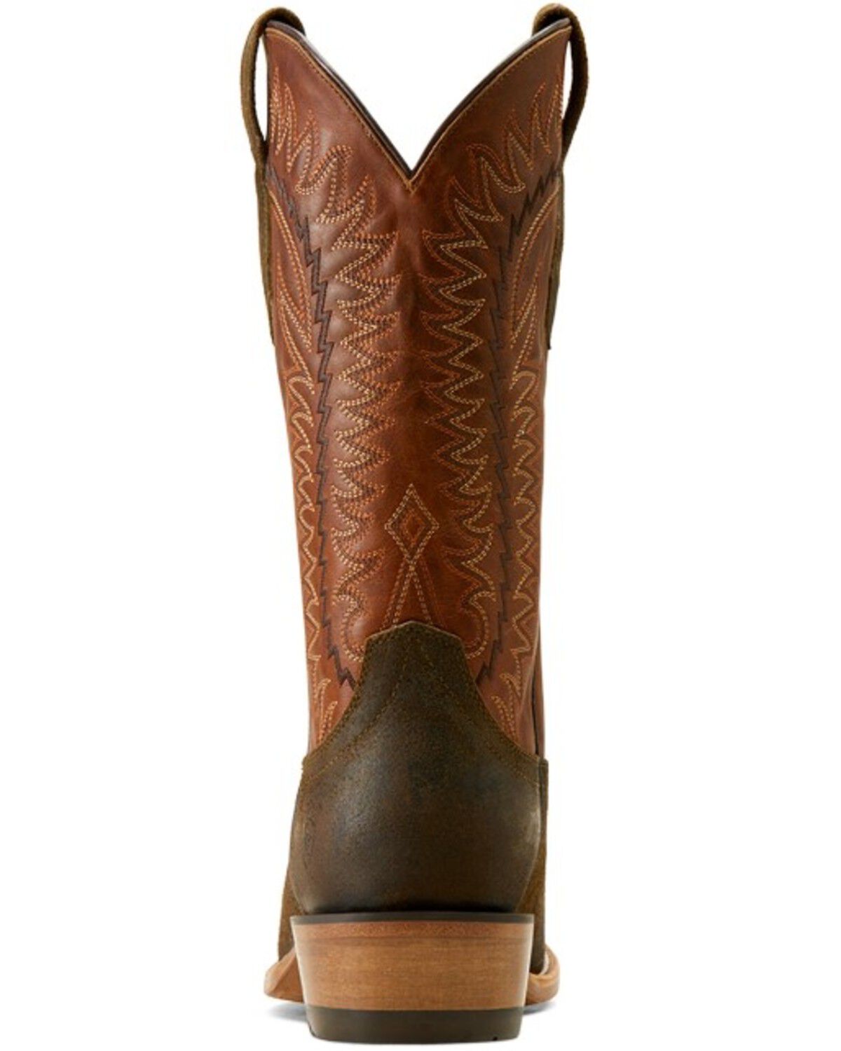 Image #3 - Ariat Men's Futurity Time Roughout Western Boots - Square Toe, Dark Green, hi-res