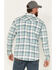 Image #4 - Cody James Men's FR Midweight Plaid Print Long Sleeve Pearl Snap Work Shirt, Blue, hi-res
