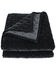 HiEnd Accents Black Stella Faux Silk Velvet 3-Piece King Quilt Set, Black, hi-res