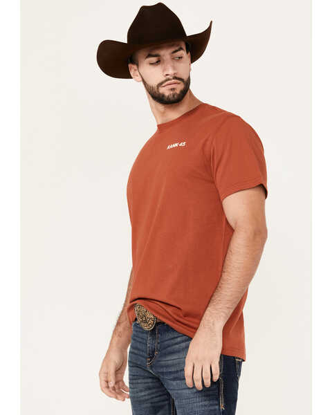 Image #2 - RANK 45® Men's Southwestern Logo Shield Short Sleeve Graphic T-Shirt   , Dark Orange, hi-res