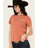 Image #2 - Wrangler Retro Women's Boot Barn Exclusive Long Live Cowboys Short Sleeve Graphic Tee, Rust Copper, hi-res