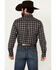 Image #4 - Ariat Men's Newton Plaid Print Long Sleeve Button-Down Performance Shirt, Grey, hi-res