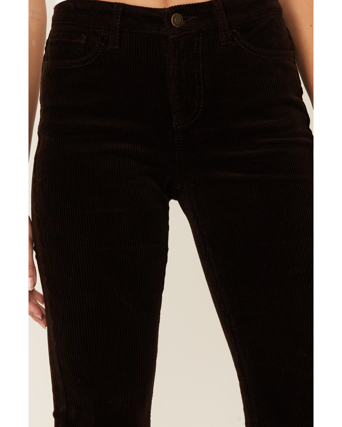 Image #2 - Shyanne Women's High Rise Corduroy Bootcut Jeans, Dark Brown, hi-res