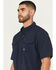Image #2 - Ariat Men's Rebar Made Tough Vent Short Sleeve Work Shirt, Navy, hi-res