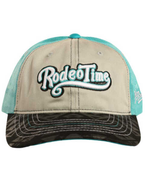 Image #1 - Dale Brisby Men's Rodeo Time Embroidered Mesh-Back Trucker Cap , Grey, hi-res