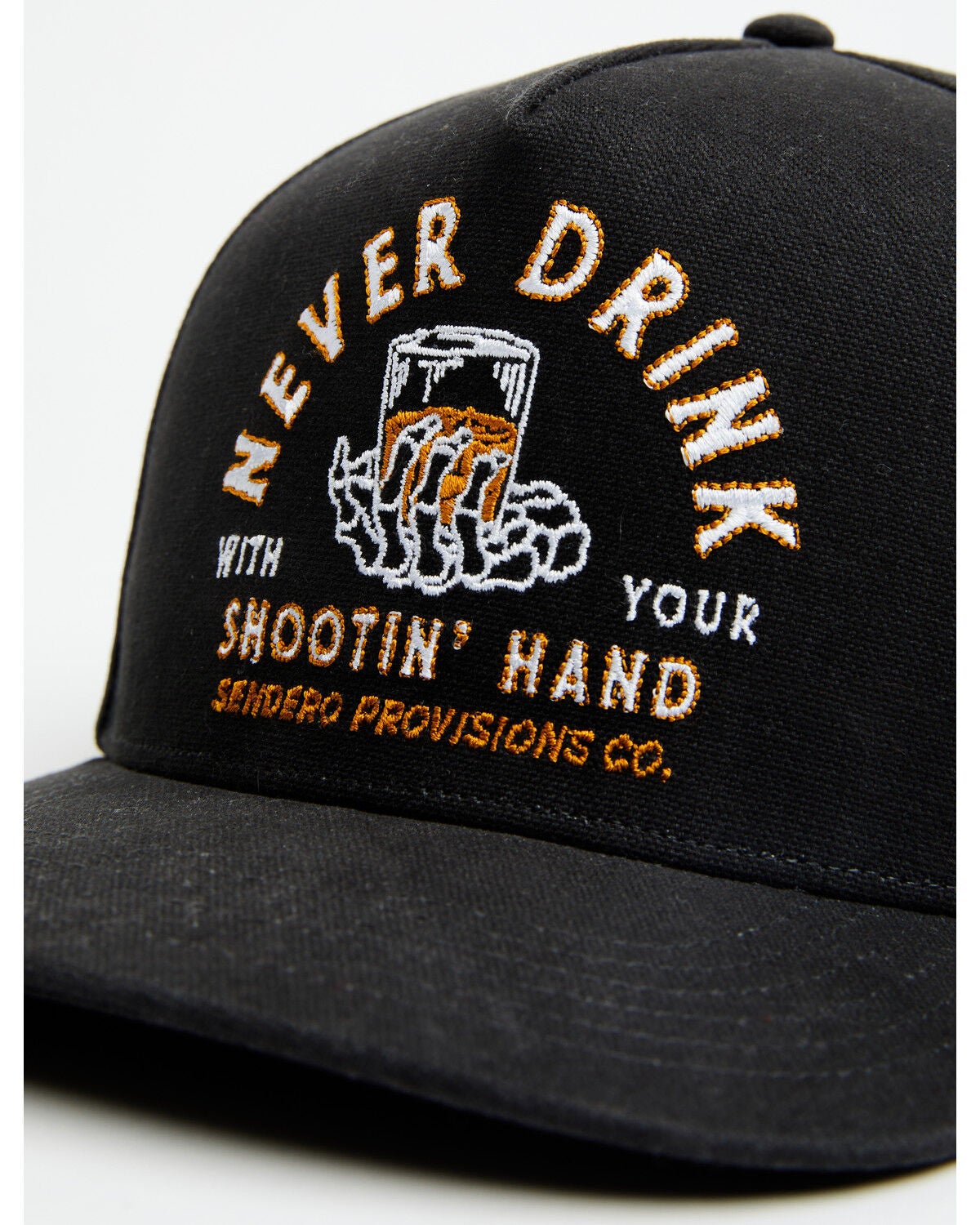 Image #2 - Sendero Provisions Men's Boot Barn Exclusive Shootin' Hand Ball Cap, Black, hi-res
