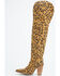 Image #3 - Dingo Women's Diva Leopard Print Thigh High Western Boots - Snip Toe, Leopard, hi-res