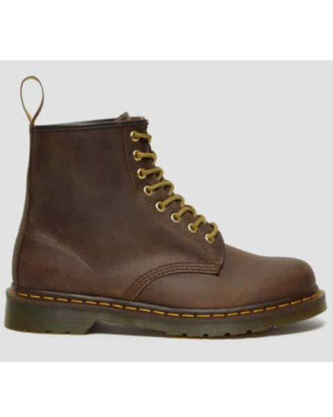 Image #2 - Dr. Martens 1460 Southwestern Crazy Horse Lace-Up Boots - Round Toe, Brown, hi-res