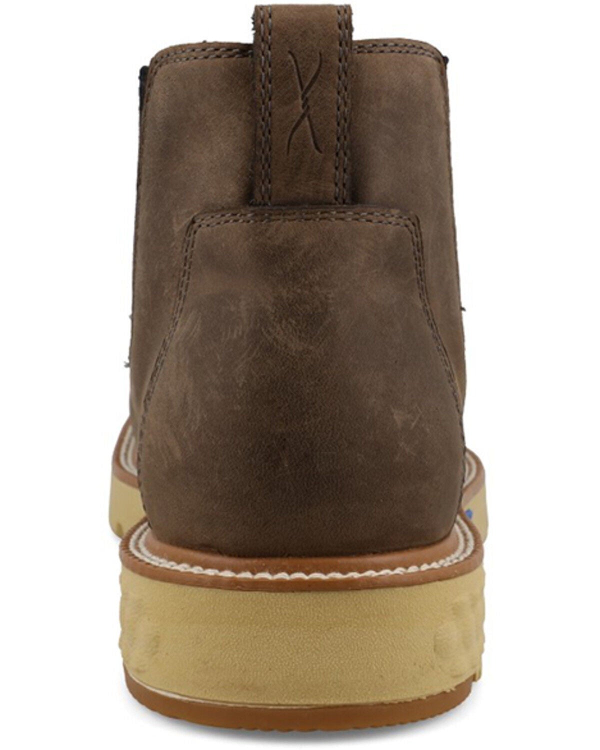 Image #5 - Twisted X Men's 4" Shitake Chelsea Work Boots - Nano Toe, Natural, hi-res