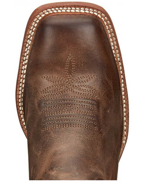 Tony Lama Men's Colburn Western Boots - Broad Square toe, Orange, hi-res