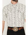 Image #3 - Cowboy Hardware Men's Hombre Skull Print Short Sleeve Snap Stretch Western Shirt, White, hi-res
