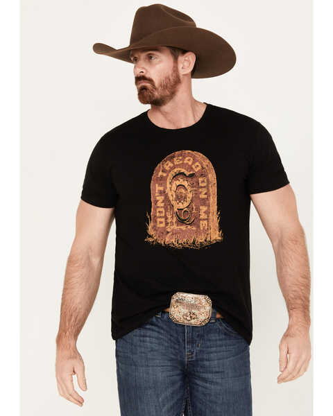 Image #1 - Cody James Men's Tombstone Short Sleeve Graphic T-Shirt, Black, hi-res