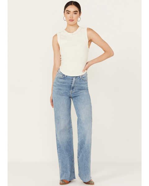 Image #1 - 7 For All Mankind Women's Medium Wash Bailly Ultra High Rise Jo Trousers, Medium Wash, hi-res